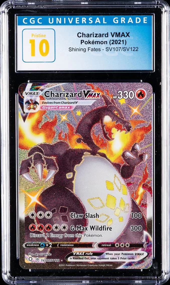 Charizard VMAX, Shining Fates, CGC 10