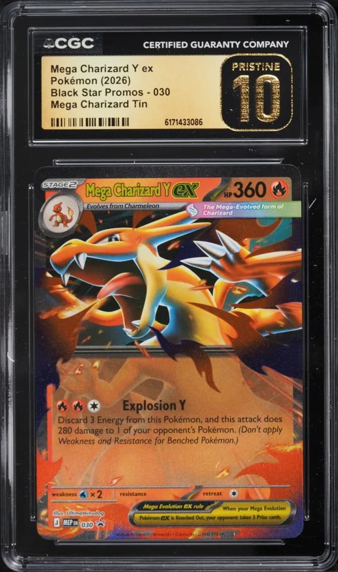 Y Ex, Black Star Promos - Mega Evolution MEP EN, CGC 10