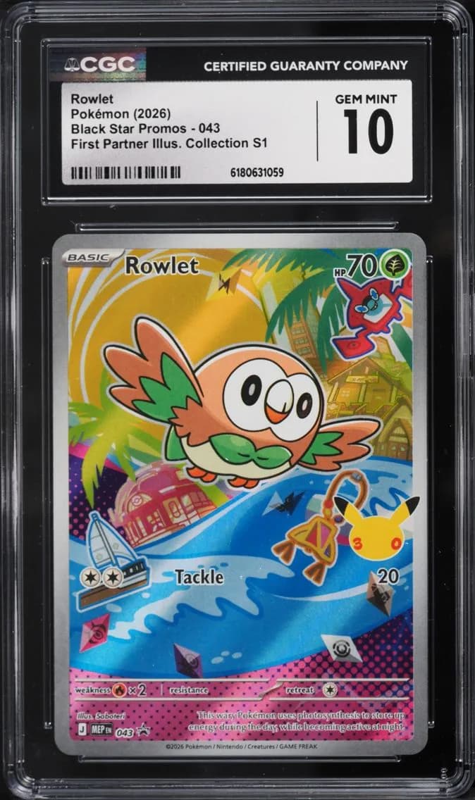 Rowlet, Black Star Promos - Mega Evolution MEP EN, CGC 10