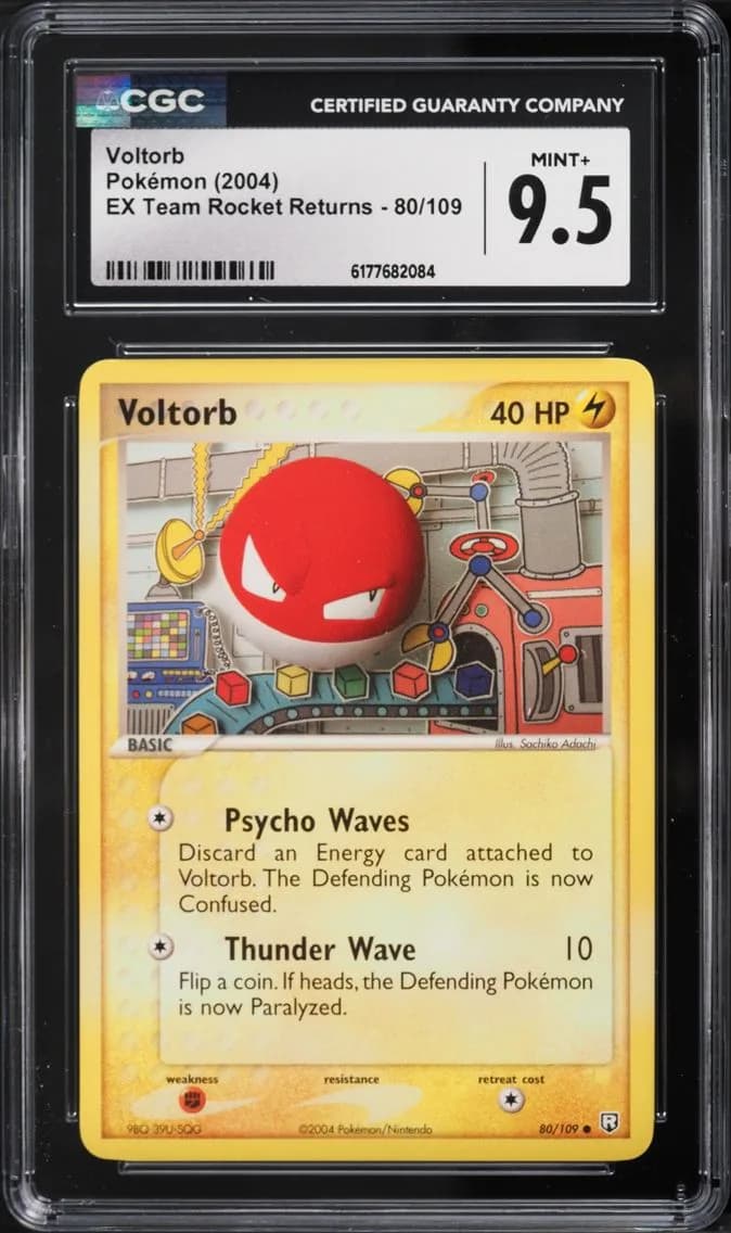 Returns Voltorb, EX Team Rocket Returns, CGC 9.5