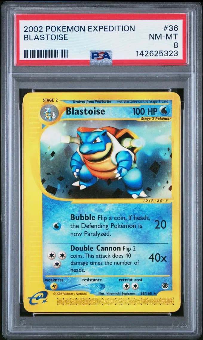 Blastoise, Expedition, PSA 8
