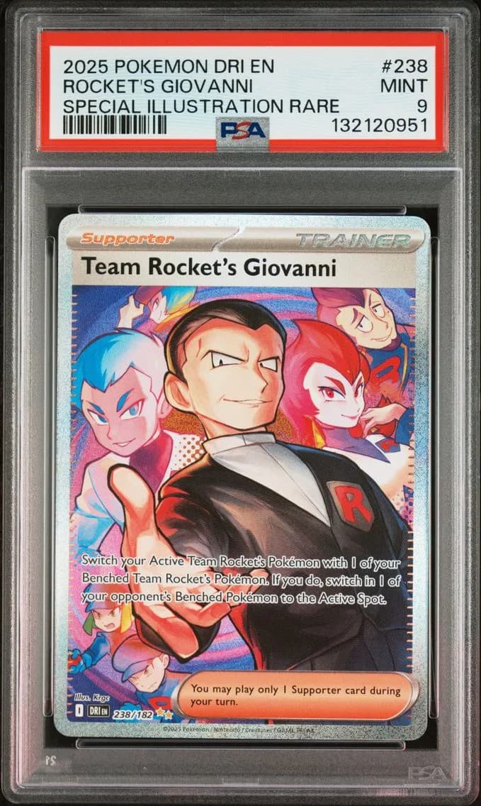 Team Rocket's Giovanni, Destined Rivals, PSA 9