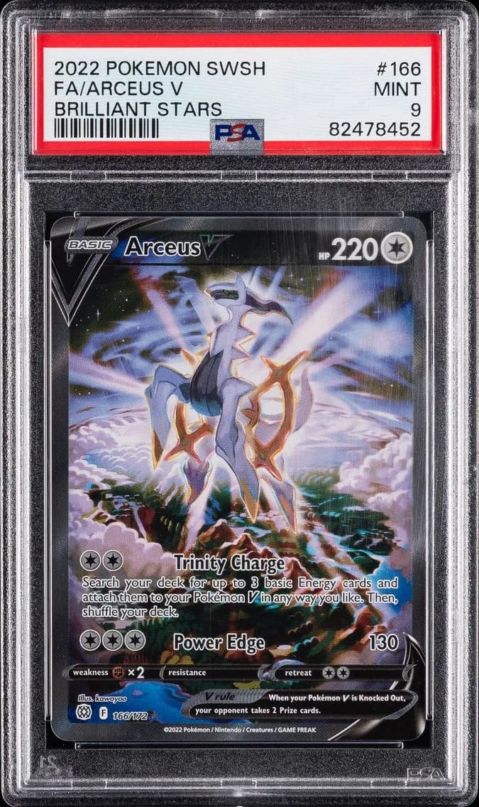 Arceus V, Sword & Shield Brilliant Stars, PSA 9