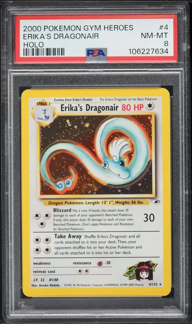 Erika's Dragonair, Gym Heroes, PSA 8