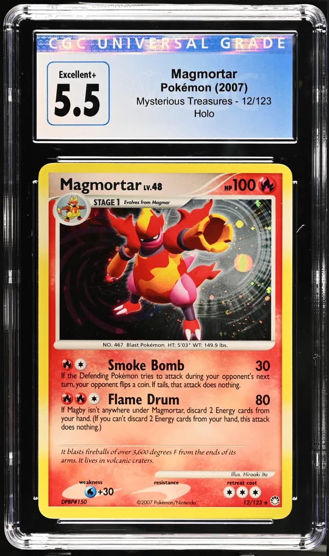 Magmortar, Mysterious Treasures, CGC 5.5