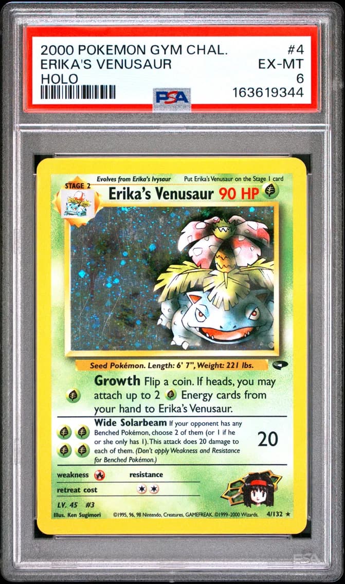 Erika's Venusaur, Gym Challenge, PSA 6
