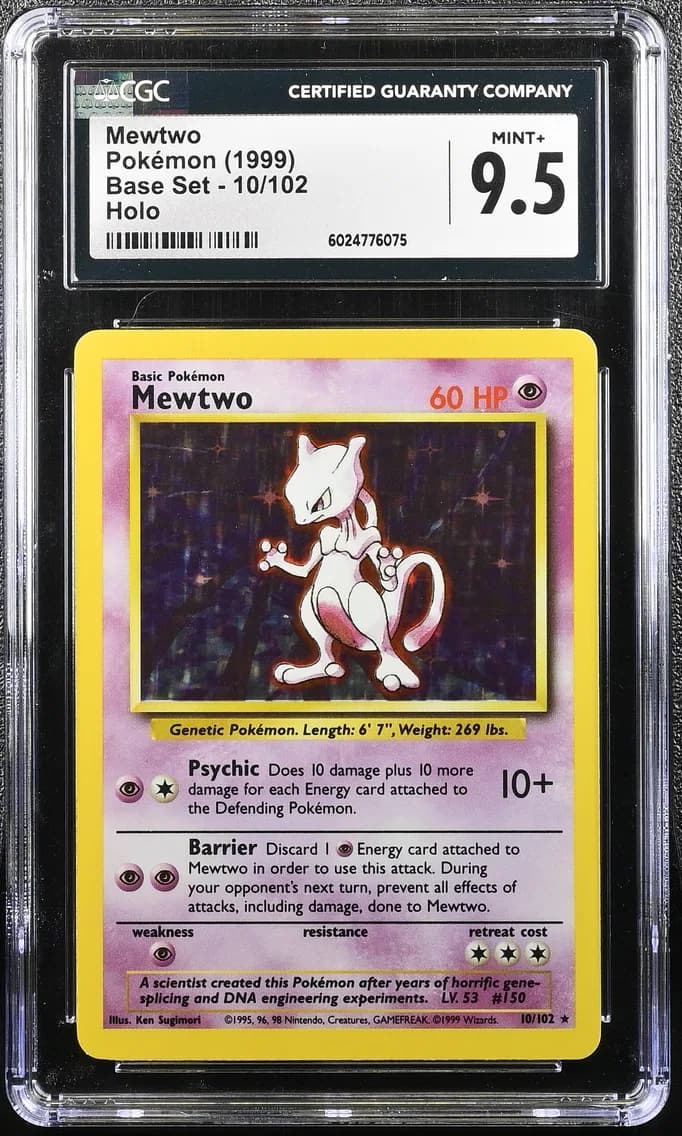 Mewtwo, Base Set - Unlimited, CGC 9.5