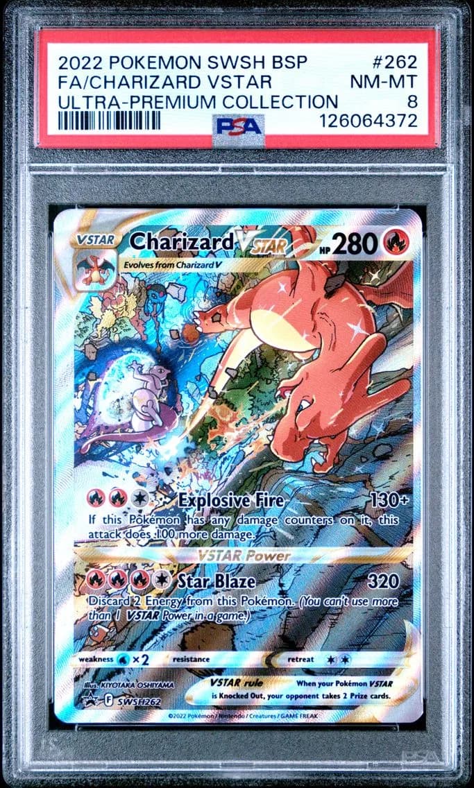 Charizard VSTAR, Swsh Black Star Promo, PSA 8