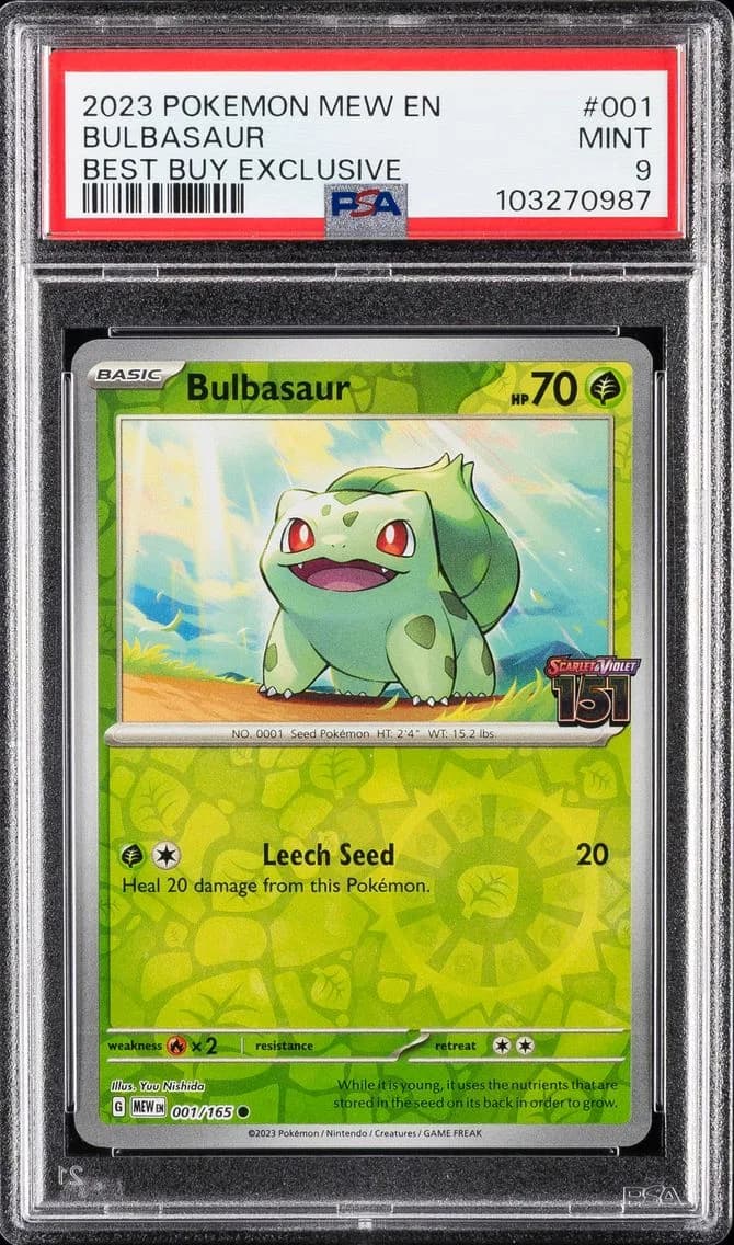 Bulbasaur, 151, PSA 9