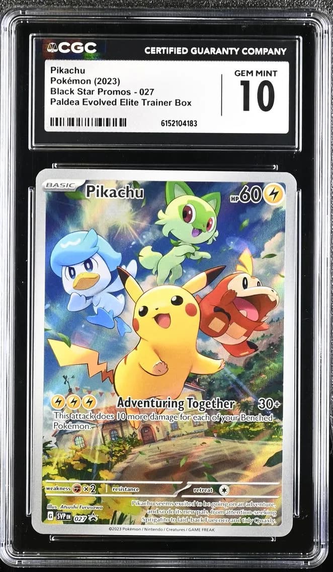 Pikachu, Black Star Promos - Scarlet & Violet SVPEN, CGC 10