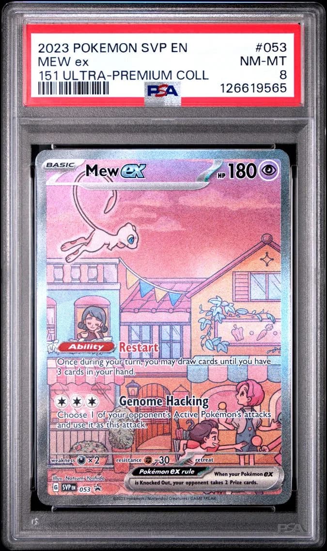 Mew EX, SV Black Star Promo, PSA 8