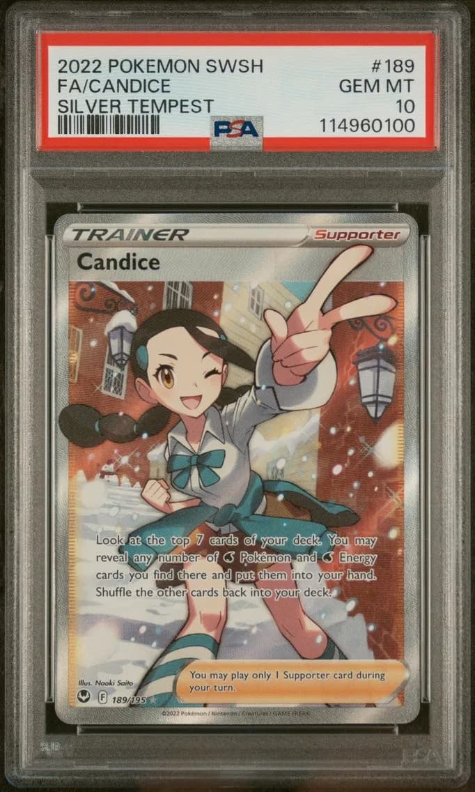 Candice, Sword & Shield Silver Tempest, PSA 10