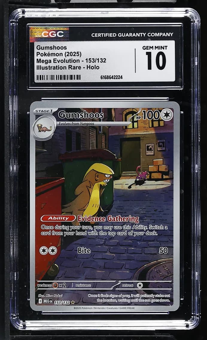 Gumshoos, Mega Evolution, CGC 10