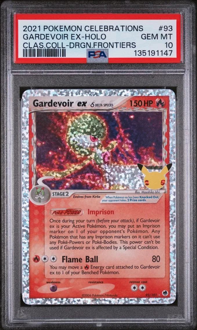 Gardevoir EX-Holo, Celebrations Classic Collection, PSA 10