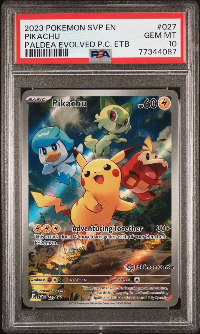 Pikachu, SV Black Star Promo, PSA 10