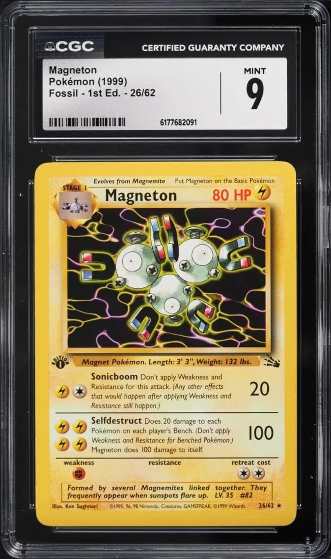 Edition Magneton, Fossil - 1st Edition, CGC 9