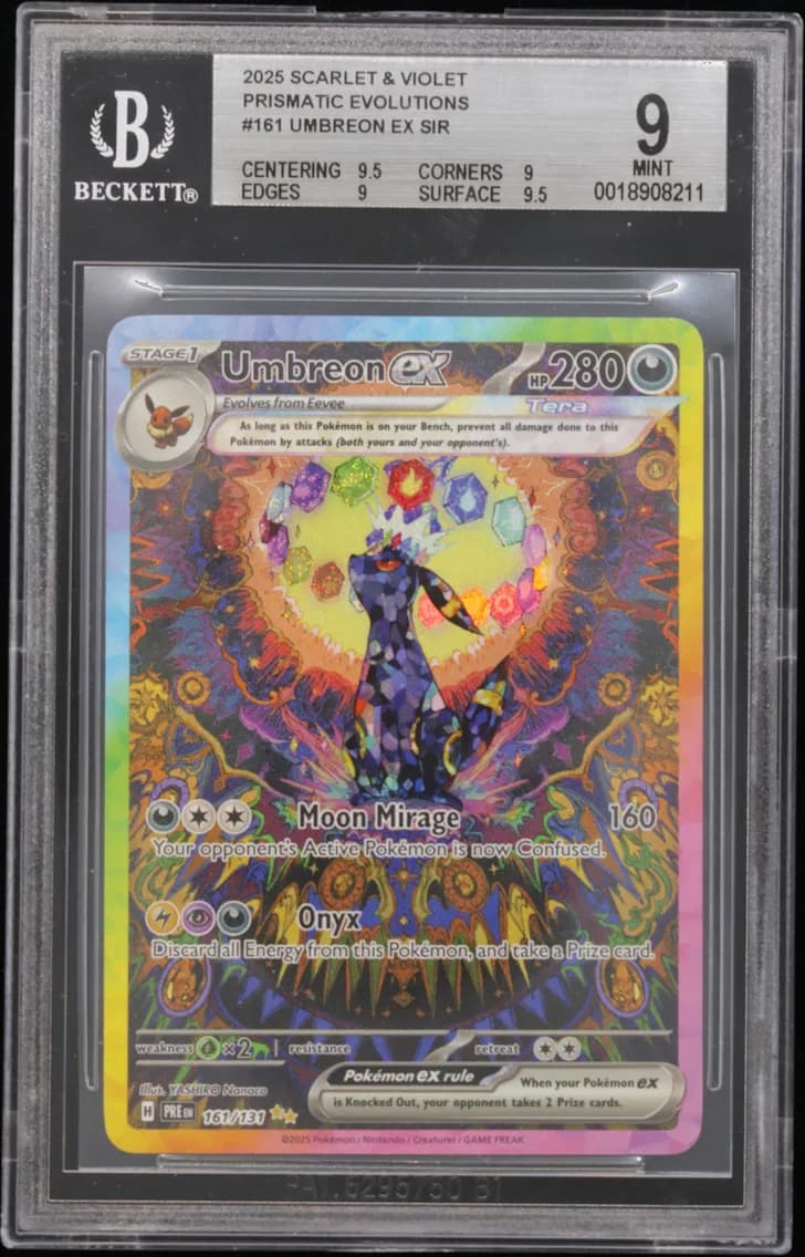 Umbreon ex SIR, TCG Scarlet & Violet Prismatic Evolutions, BGS