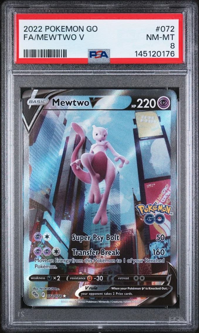 Mewtwo V, Go, PSA 8