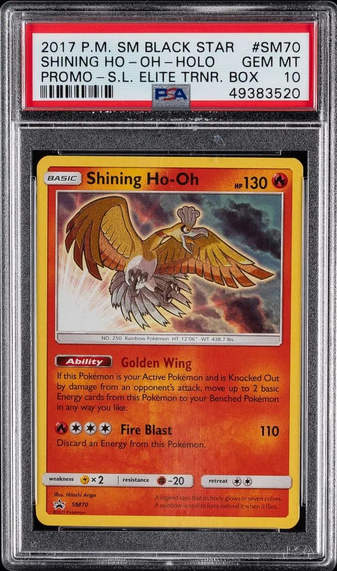 Shining Ho-Oh-Holo, SM Black Star Promo, PSA 10