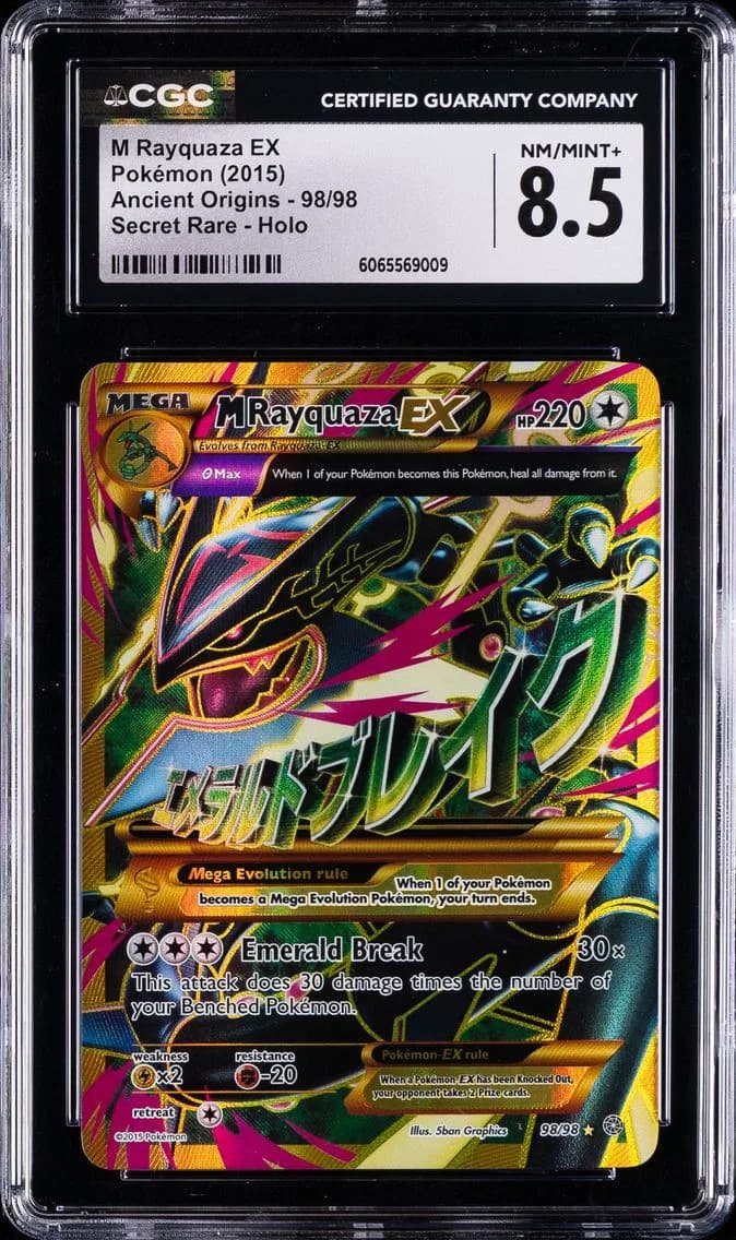 M Rayquaza EX, Ancient Origins, CGC 8.5