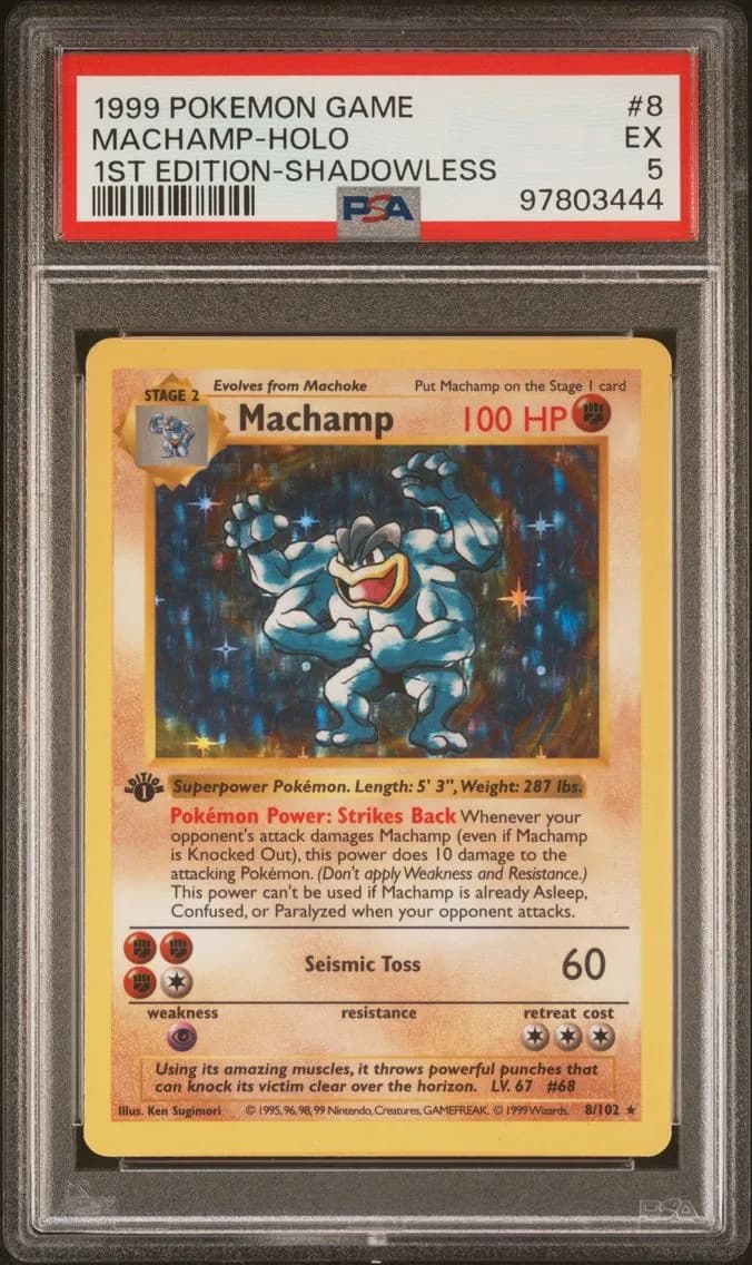 Machamp-Holo, Game, PSA 5