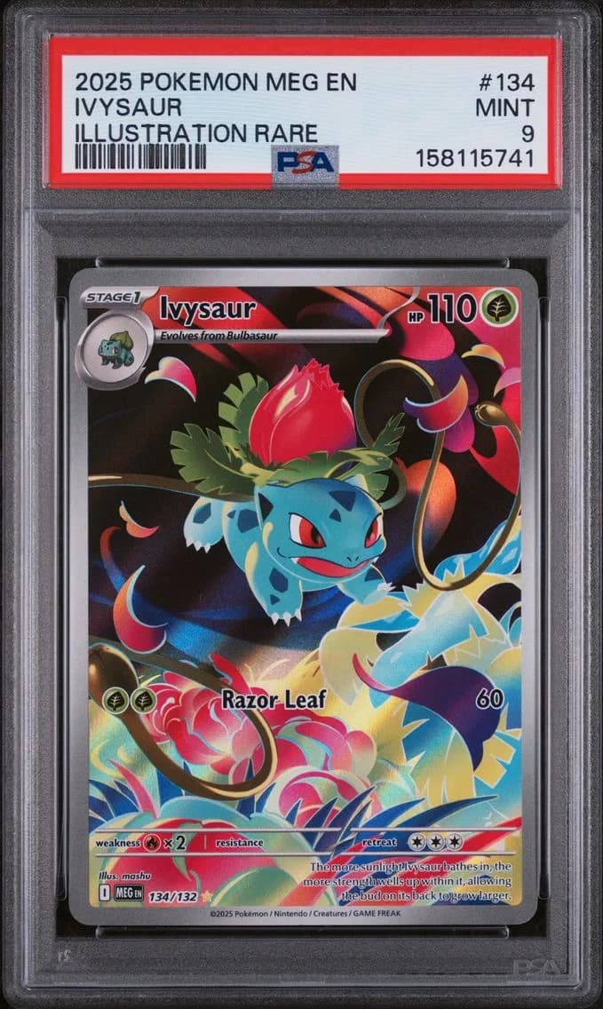 Ivysaur, Mega Evolution, PSA 9