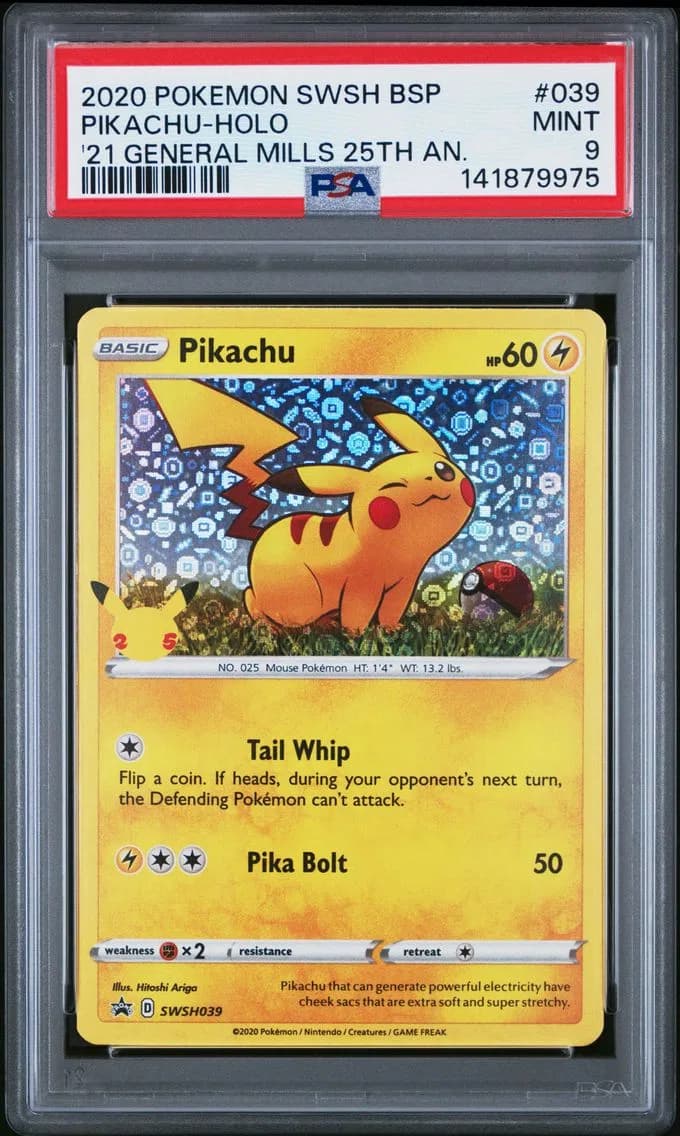 Pikachu-Holo, Swsh Black Star Promo, PSA 9