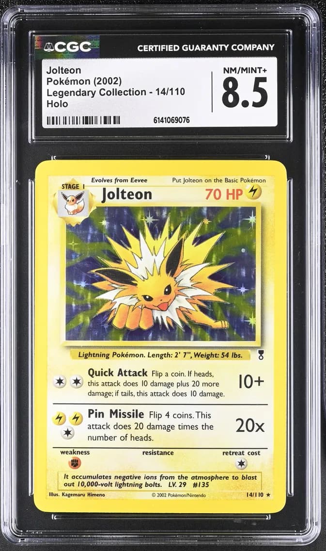 Jolteon, Legendary Collection, CGC 8.5