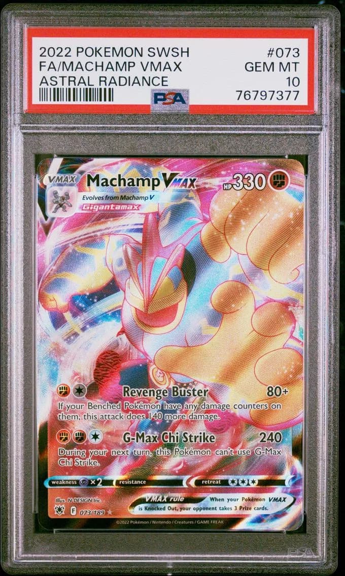 Machamp VMAX, Sword & Shield Astral Radiance, PSA 10