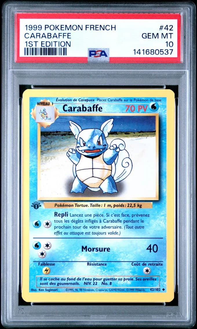 Carabaffe 1st Edition, French, PSA 10