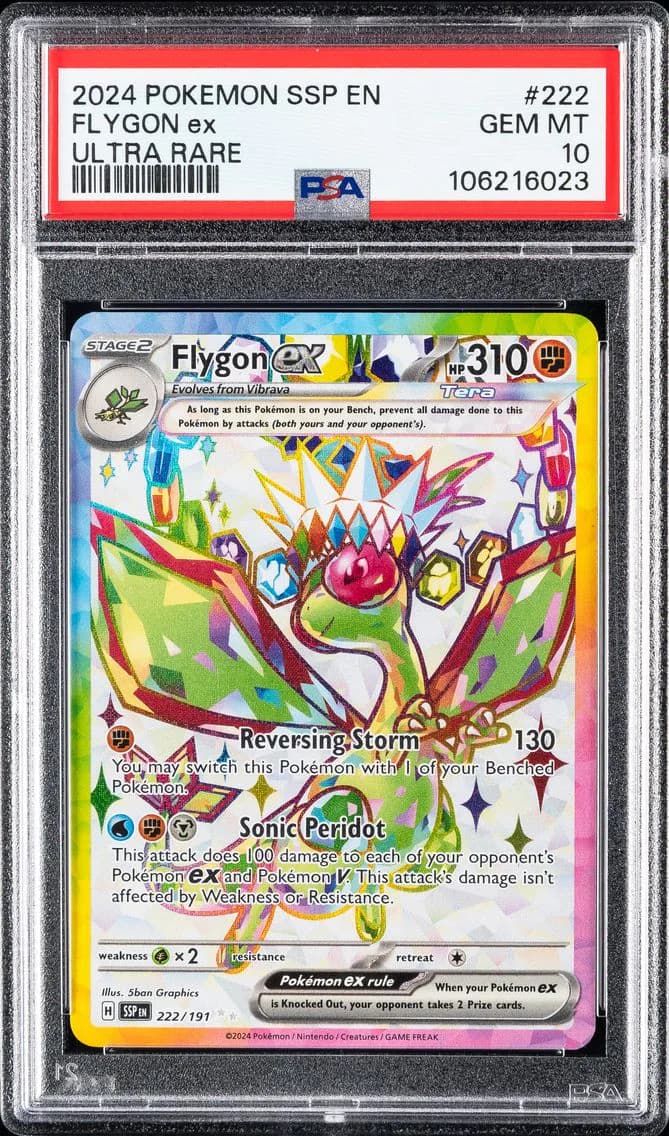 Flygon EX, Surging Sparks, PSA 10