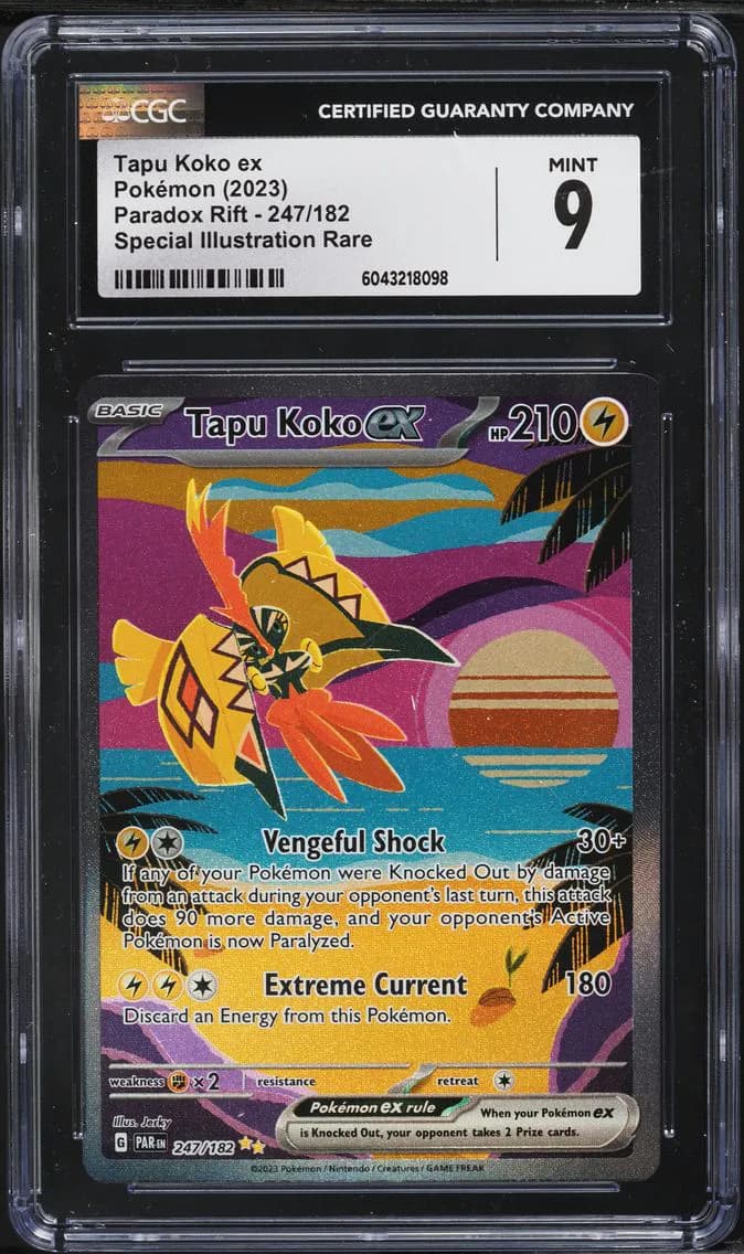 Tapu Koko EX, Paradox Rift, CGC 9
