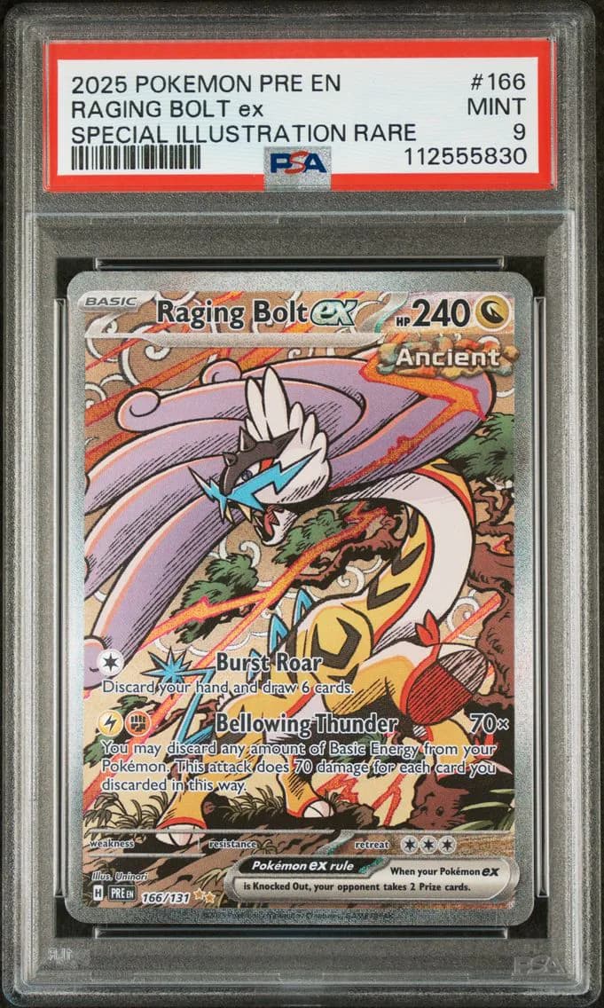 Raging Bolt EX, Prismatic Evolutions, PSA 9