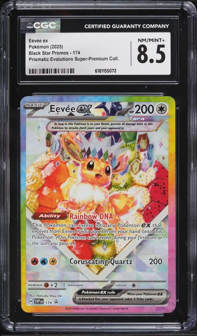 Eevee EX, Black Star Promos - Scarlet & Violet SVP EN, CGC 8.5