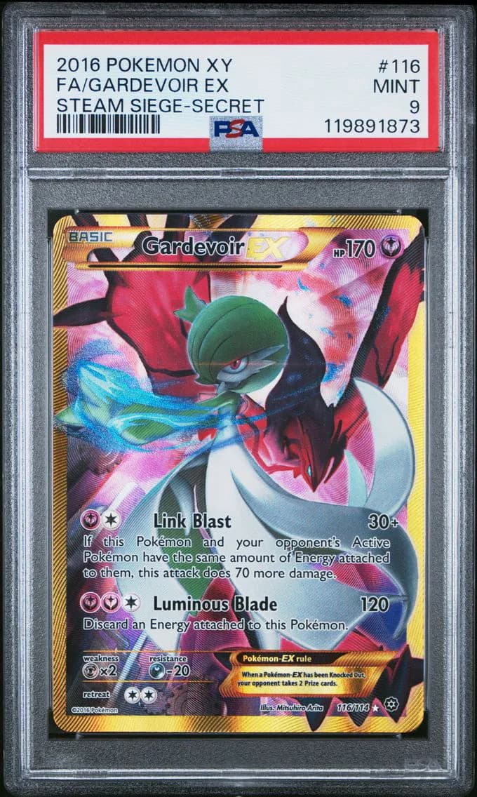 Gardevoir EX, XY Steam Siege, PSA 9