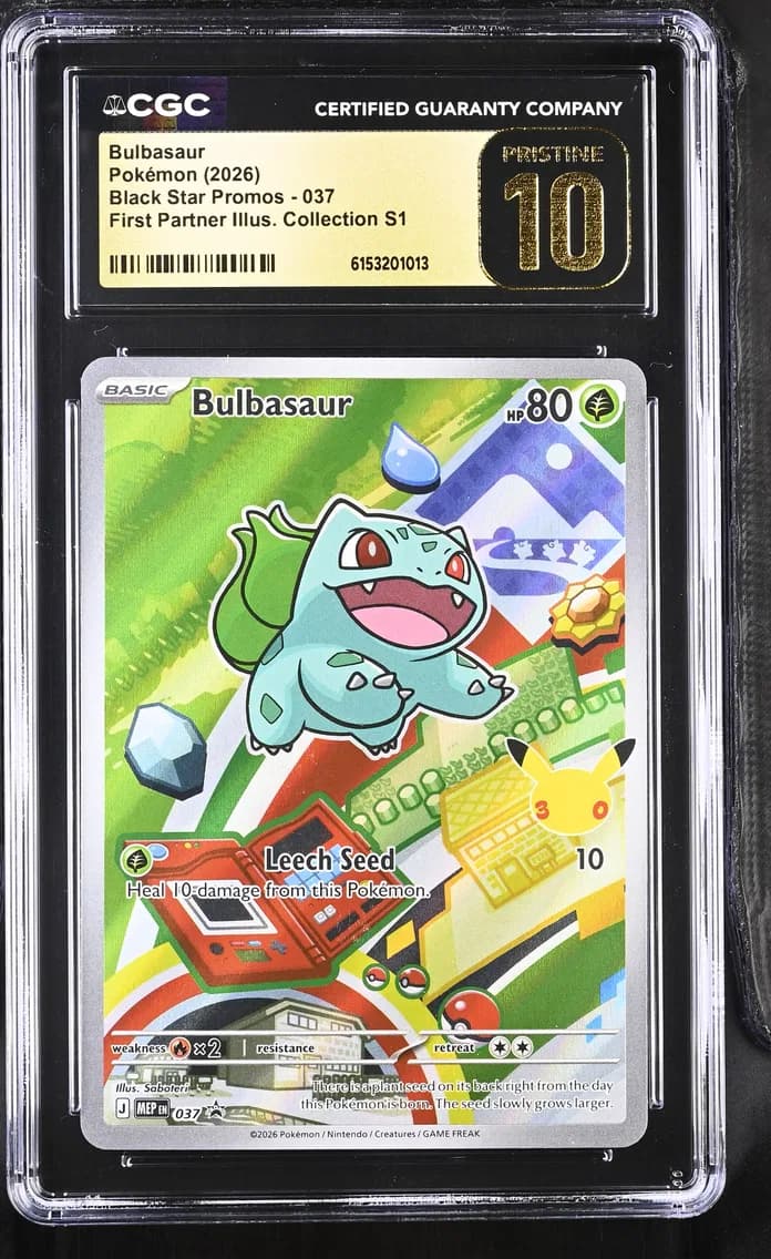 Bulbasaur, Black Star Promos - Mega Evolution MEP EN, CGC 10