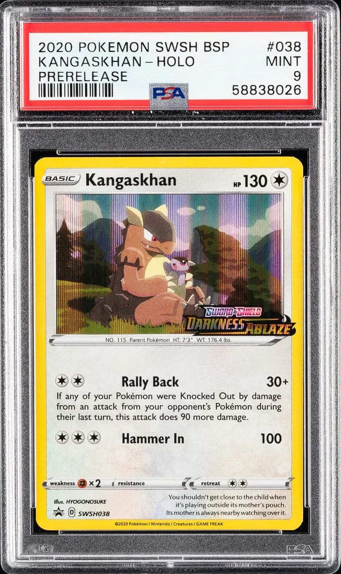 Kangaskhan-Holo, Swsh Black Star Promo, PSA 9