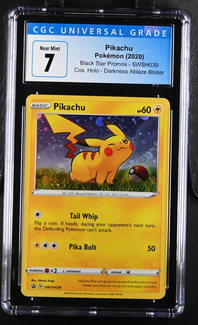 Pikachu, Black Star Promos - Sword & Shield, CGC 7