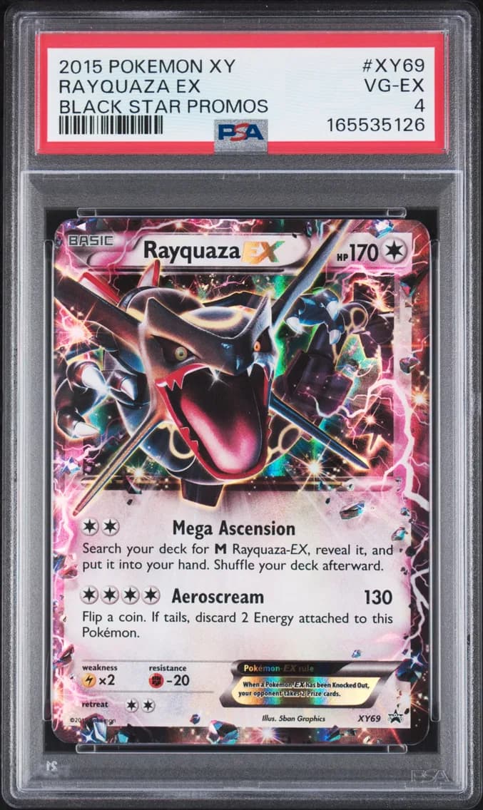 Rayquaza EX, XY Black Star Promos, PSA 4