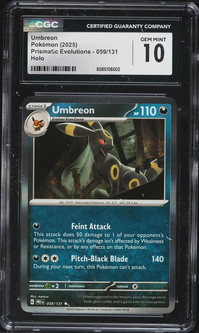 Umbreon, Prismatic Evolutions, CGC 10