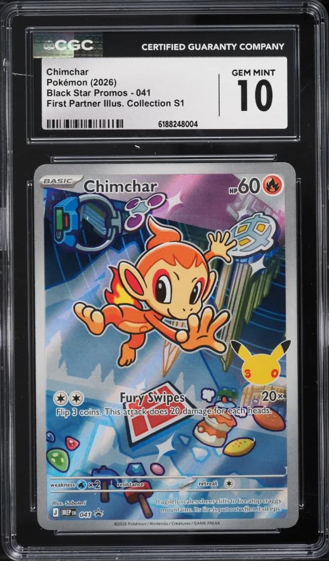 Chimchar, Black Star Promos - Mega Evolution MEP EN, CGC 10