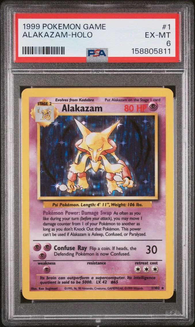 Alakazam-Holo, Game, PSA 6