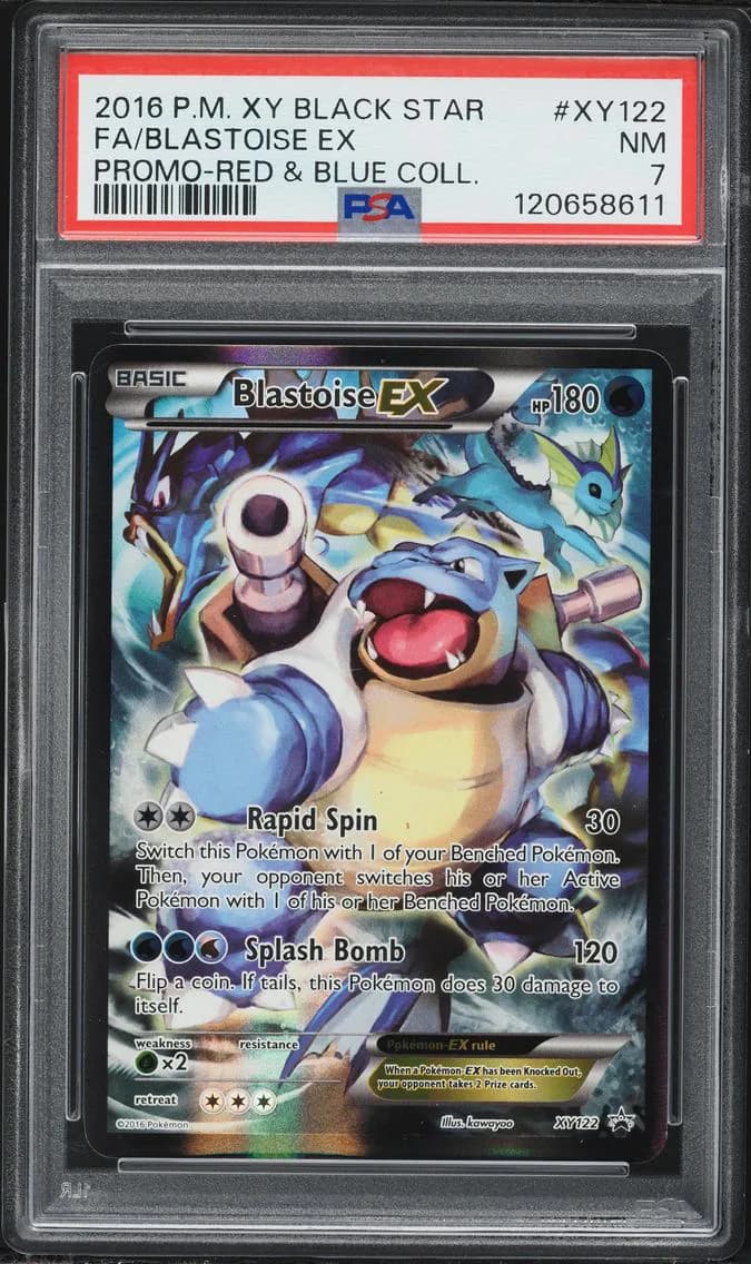 Blastoise EX, XY Black Star Promo, PSA 7