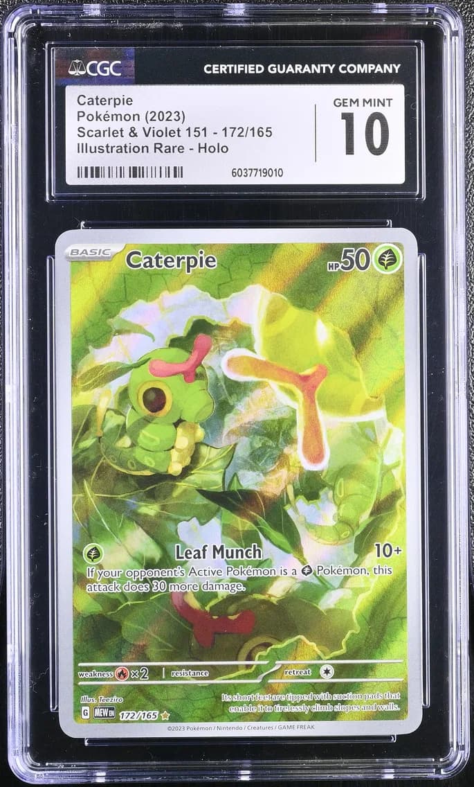 Caterpie, Scarlet & Violet 151, CGC 10