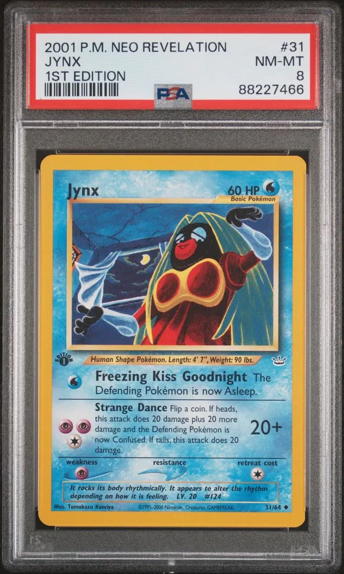 Jynx 1st Edition, Neo Revelation, PSA 8