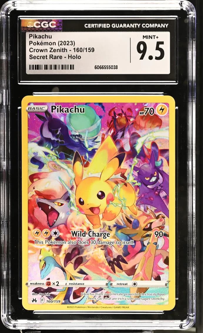 Pikachu, Crown Zenith, CGC 9.5