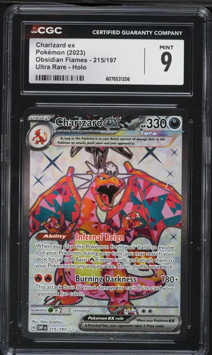 Charizard EX, Obsidian Flames, CGC 9