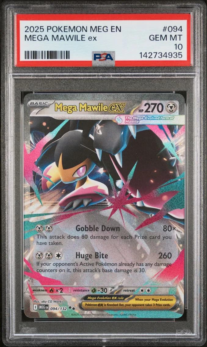 Mega Mawile EX, Mega Evolution, PSA 10