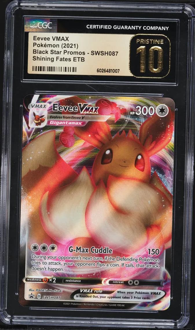 Eevee VMAX, Black Star Promos - Sword & Shield, CGC 10