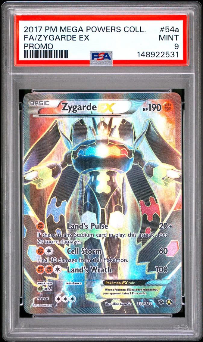 Zygarde EX, Mega Powers Collection Promo, PSA 9